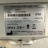 Fresenius Medical Care 4008 S Hemodialysis Machine image 2